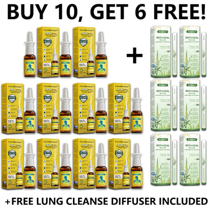 🐝AU Official Store:CareBreeze® 6-in-1 Herbal BeePropolis Lung Cleanse Spray（👨‍⚕️Directly acts on COPD, asthma, chronic bronchitis (CB), respiratory infections, lung cancer, sinusitis, and other conditions）