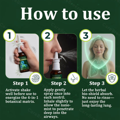 💖💖🇦🇺 Official Store:CareBreeze® 6-in-1 Herbal BeePropolis Lung Cleanse Spray🐝（👨‍⚕️Directly acts on COPD, asthma, chronic bronchitis (CB), respiratory infections, lung cancer, sinusitis, and other conditions）