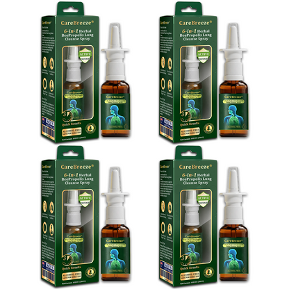 💖💖🇦🇺 Official Store:CareBreeze® 6-in-1 Herbal BeePropolis Lung Cleanse Spray🐝（👨‍⚕️Directly acts on COPD, asthma, chronic bronchitis (CB), respiratory infections, lung cancer, sinusitis, and other conditions）