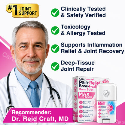 🏅✅🇦🇺 Official Store: CareBreeze® Pain-Relief Bone-Healing Balm Stick(🧑‍⚕️Reducing joint swelling, pain, stiffness, redness, warmth, soreness, and joint fatigue)