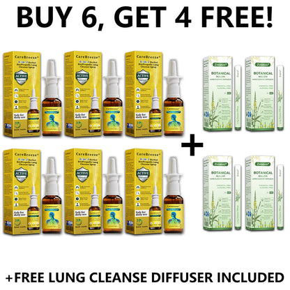 🐝AU Official Store:CareBreeze® 6-in-1 Herbal BeePropolis Lung Cleanse Spray（👨‍⚕️Directly acts on COPD, asthma, chronic bronchitis (CB), respiratory infections, lung cancer, sinusitis, and other conditions）