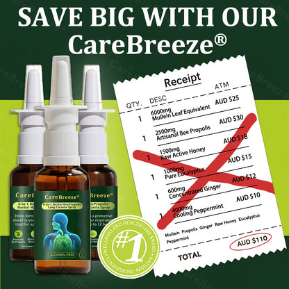 💖💖🇦🇺 Official Store:CareBreeze® 6-in-1 Herbal BeePropolis Lung Cleanse Spray🐝（👨‍⚕️Directly acts on COPD, asthma, chronic bronchitis (CB), respiratory infections, lung cancer, sinusitis, and other conditions）