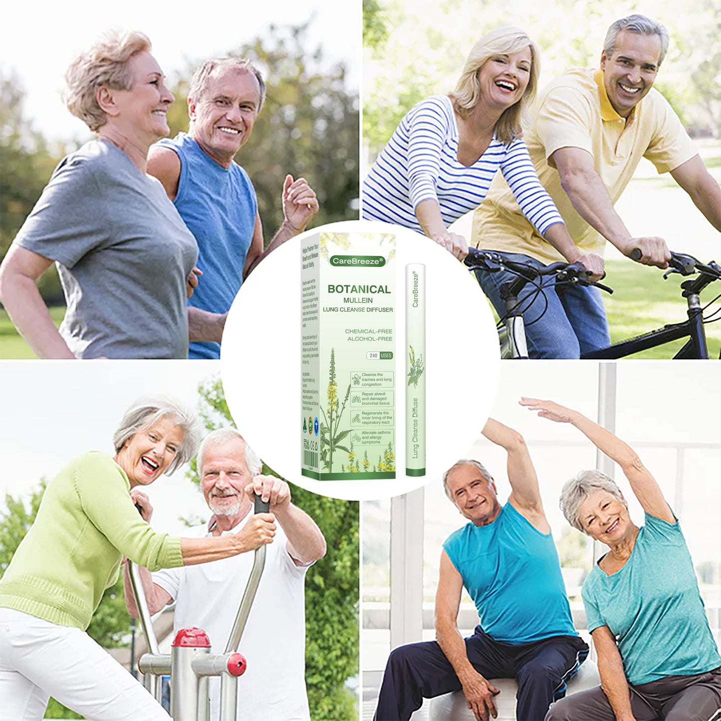🇦🇺✅CareBreeze® Botanical Mullein Lung Cleanse Diffuser(🫁Cough, Pharyngitis, shortness of breath, sputum, stuffy nose, bronchitis, bronchitis, allergy symptoms, lung discomfort💝)