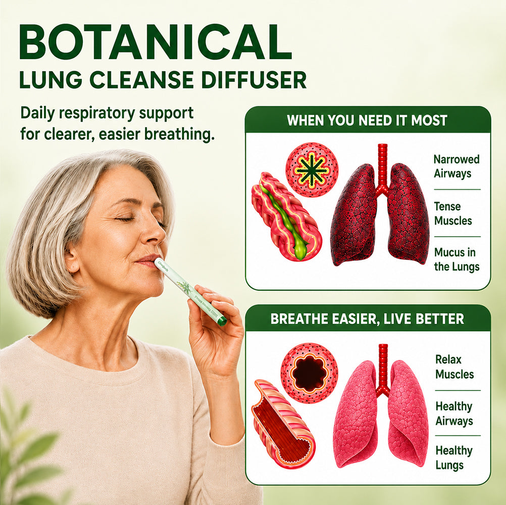 CareBreeze® Botanical Mullein Lung Cleanse Diffuser(🫁Cough, Pharyngitis, shortness of breath, sputum, stuffy nose, bronchitis, bronchitis, allergy symptoms, lung discomfort💝)