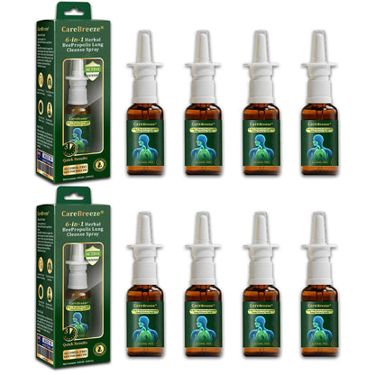 💖🫁🇦🇺 Official Store:CareBreeze® 6-in-1 Herbal BeePropolis Lung Cleanse Spray🐝（👨‍⚕️Directly acts on COPD, asthma, chronic bronchitis (CB), respiratory infections, lung cancer, sinusitis, and other conditions）